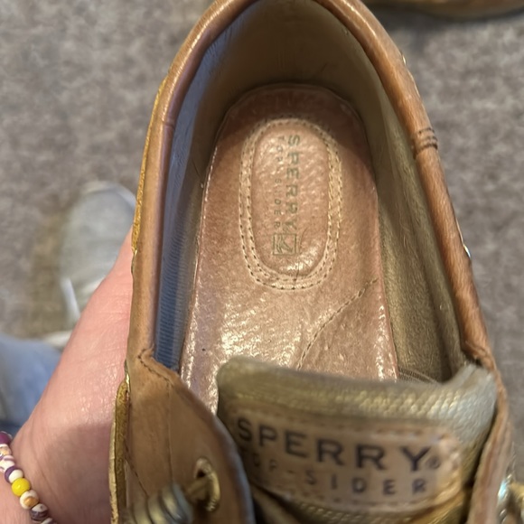 Sperry Ivyfish Metallic Cognac loafers | size 6.5 / F-7 - Picture 6 of 7